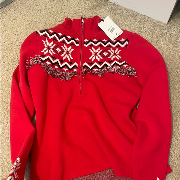 Nwt The Upside keystone blanche zip up ski sweater size medium - Picture 2 of 2